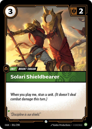 Image for Solari Shieldbearer (051/298) (Origins) - Riftbound: League of Legends Trading Card Game