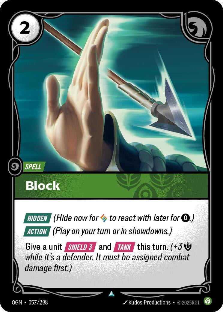 Image for Block (057/298) (Origins) - Riftbound: League of Legends Trading Card Game