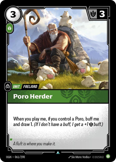 Image for Poro Herder (061/298) (Origins) - Riftbound: League of Legends Trading Card Game