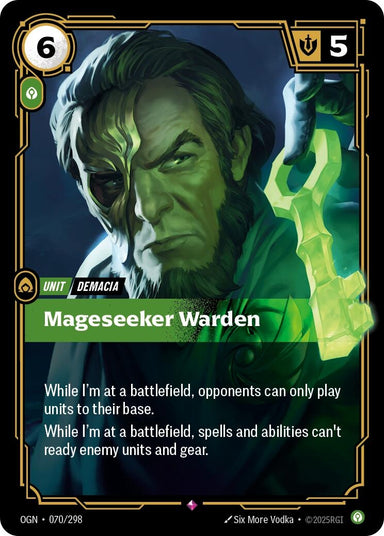 Image for Mageseeker Warden (070/298) (Origins) - Riftbound: League of Legends Trading Card Game