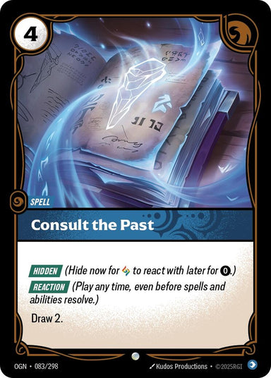 Image for Consult the Past (083/298) (Origins) - Riftbound: League of Legends Trading Card Game