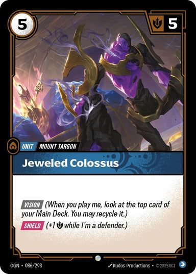 Image for Jeweled Colossus (086/298) (Origins) - Riftbound: League of Legends Trading Card Game
