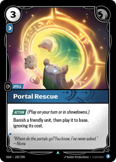 Image for Portal Rescue (102/298) (Origins) - Riftbound: League of Legends Trading Card Game