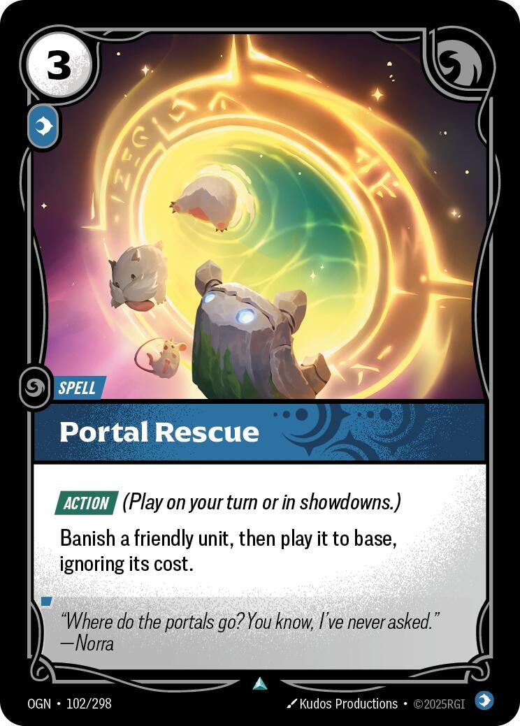 Image for Portal Rescue (102/298) (Origins) - Riftbound: League of Legends Trading Card Game