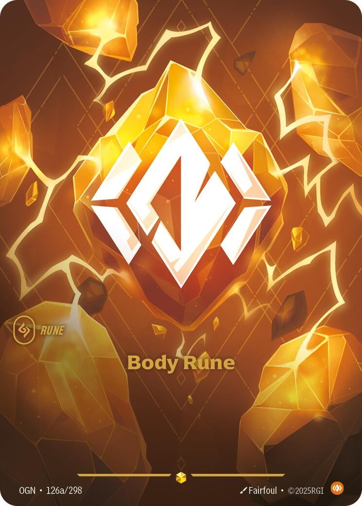 Image for Body Rune (Alternate Art) (126a/298) (Origins) - Riftbound: League of Legends Trading Card Game