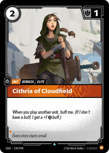 Image for Cithria of Cloudfield (139/298) (Origins) - Riftbound: League of Legends Trading Card Game