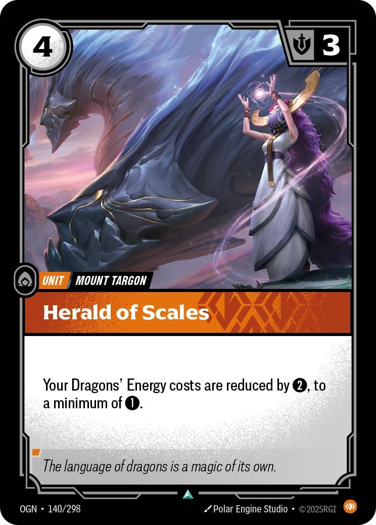 Image for Herald of Scales (140/298) (Origins) - Riftbound: League of Legends Trading Card Game