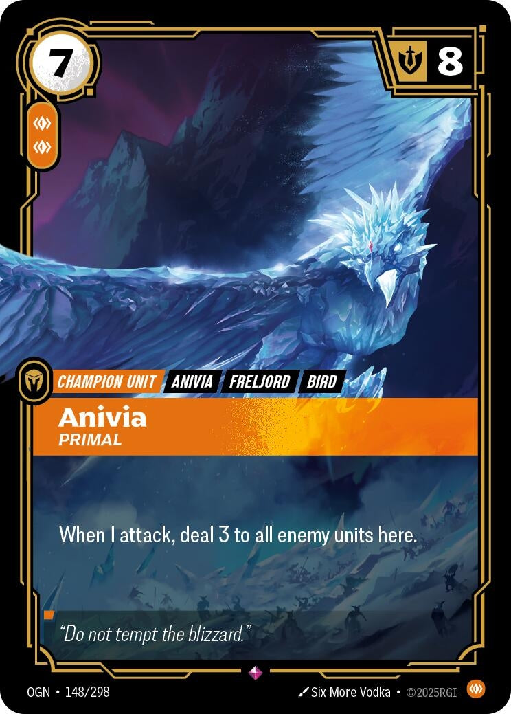 Image for Anivia - Primal (148/298) (Origins) - Riftbound: League of Legends Trading Card Game