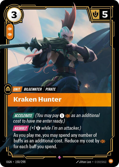Image for Kraken Hunter (150/298) (Origins) - Riftbound: League of Legends Trading Card Game