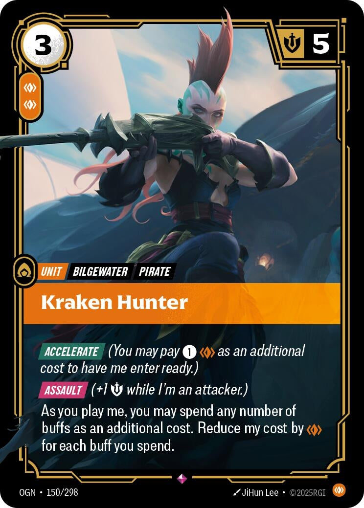 Image for Kraken Hunter (150/298) (Origins) - Riftbound: League of Legends Trading Card Game