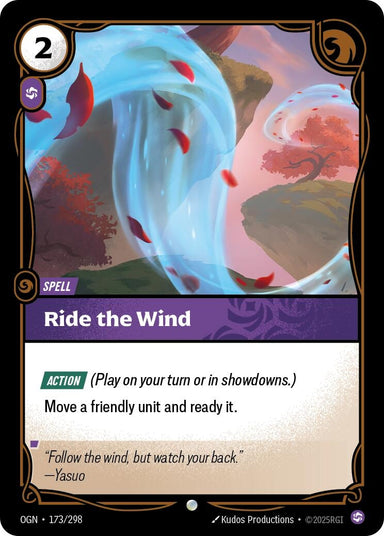 Image for Ride The Wind (173/298) (Origins) - Riftbound: League of Legends Trading Card Game