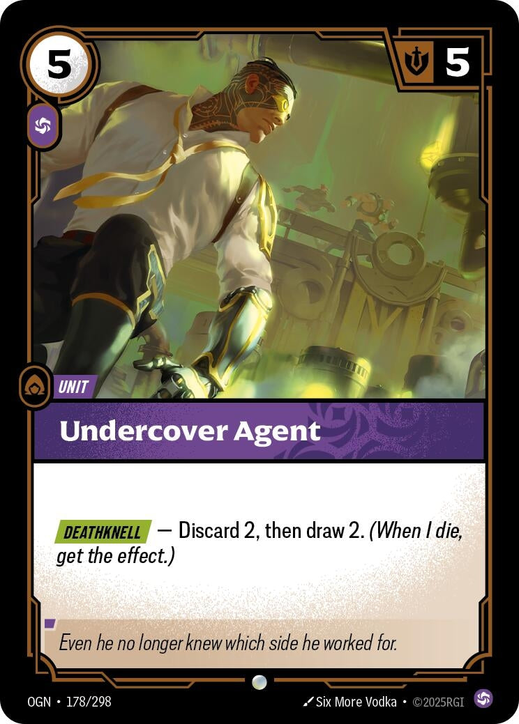 Image for Undercover Agent (178/298) (Origins) - Riftbound: League of Legends Trading Card Game