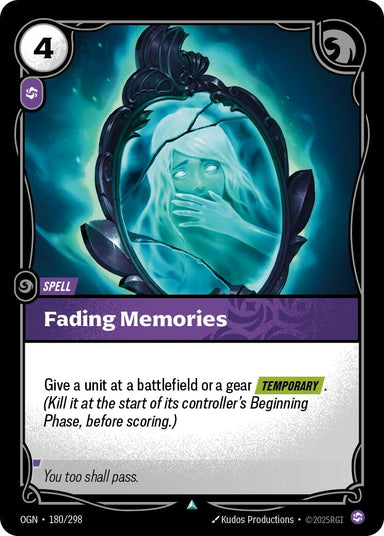 Image for Fading Memories (180/298) (Origins) - Riftbound: League of Legends Trading Card Game