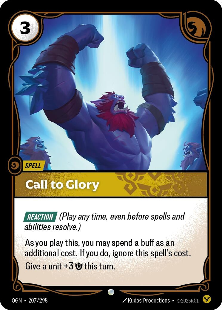 Image for Call to Glory (207/298) (Origins) - Riftbound: League of Legends Trading Card Game