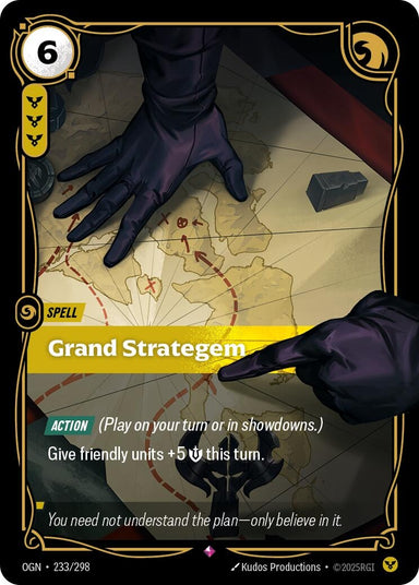 Image for Grand Strategem (233/298) (Origins) - Riftbound: League of Legends Trading Card Game