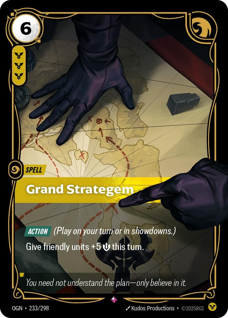 Image for Grand Strategem (233/298) (Origins) - Riftbound: League of Legends Trading Card Game