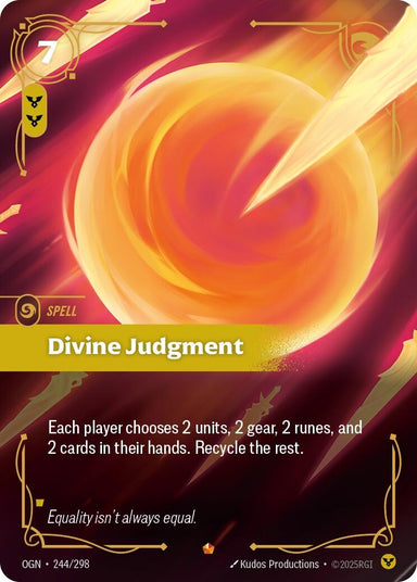 Image for Divine Judgment (244/298) (Origins) - Riftbound: League of Legends Trading Card Game