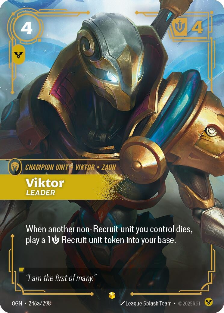 Image for Viktor - Leader (Alternate Art) (246a/298) (Origins) - Riftbound: League of Legends Trading Card Game