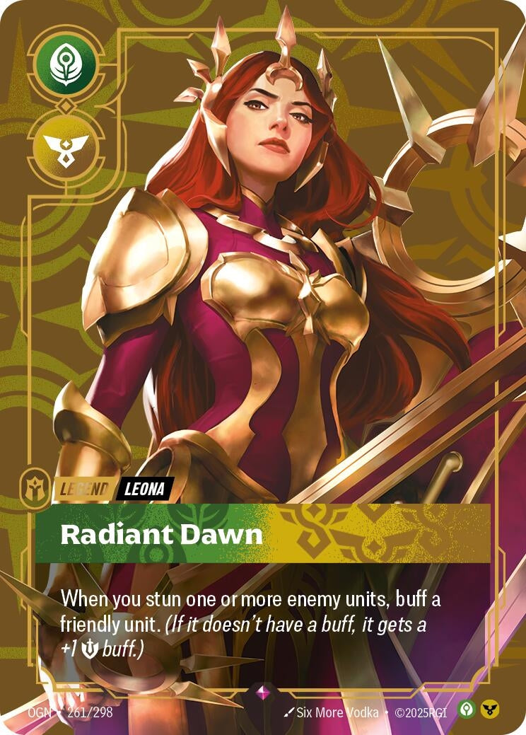 Image for Leona - Radiant Dawn (261/298) (Origins) - Riftbound: League of Legends Trading Card Game