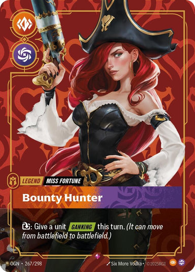 Image for Miss Fortune - Bounty Hunter (267/298) (Origins) - Riftbound: League of Legends Trading Card Game