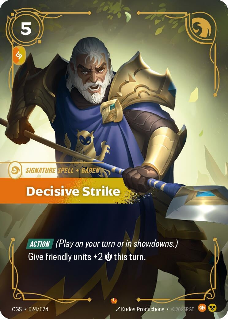 Image for Decisive Strike (024/024) (Origins: Proving Grounds) - Riftbound: League of Legends Trading Card Game