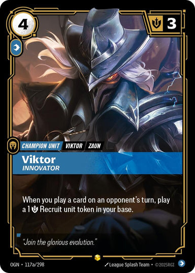 Image for Viktor - Innovator (Alternate Art) (117a/298) (Origins) - Riftbound: League of Legends Trading Card Game