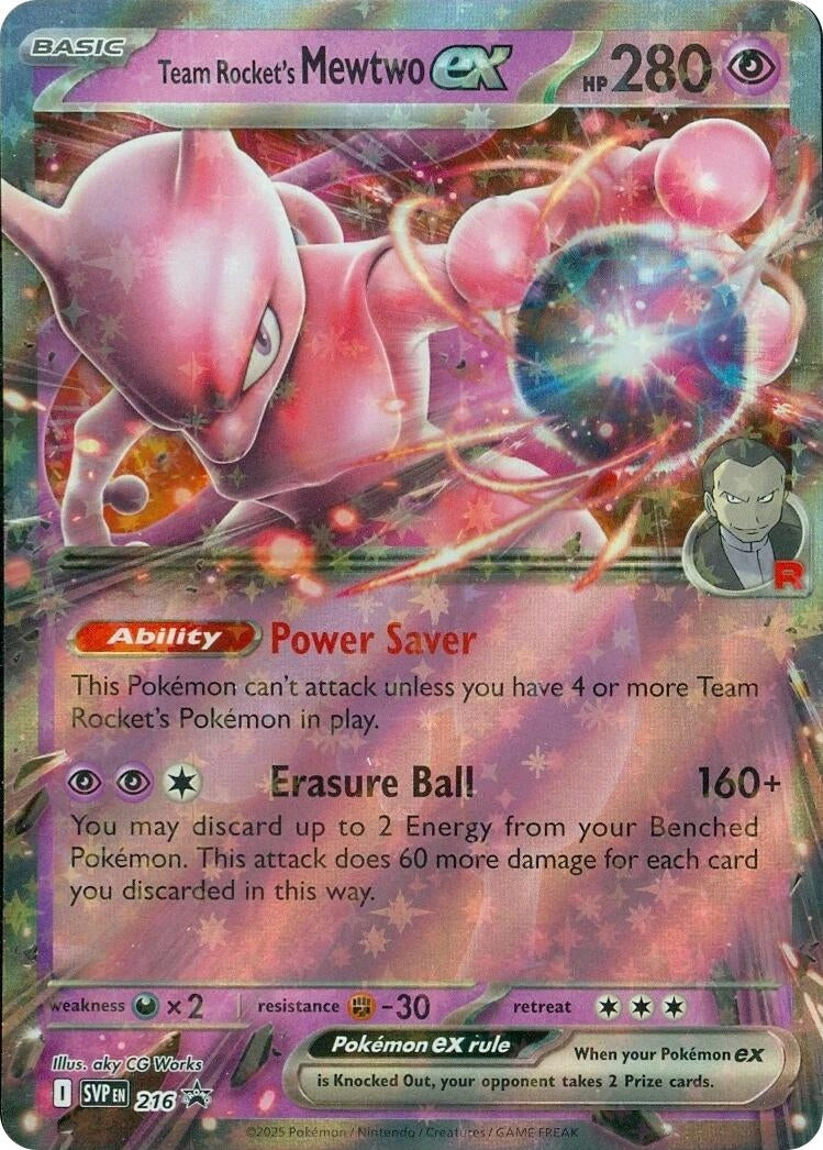 Team Rocket's Mewtwo ex - 216 (216) (SVP) Card Masters Team Rocket's Mewtwo ex - 216 (216) (SVP) Card Masters