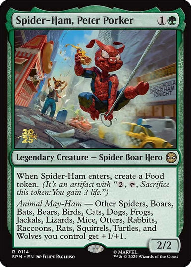 Image for Spider-Ham, Peter Porker (114) (PRE) - Magic: The Gathering