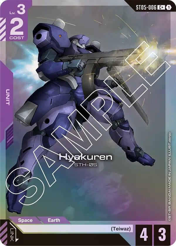 Image for Hyakuren (C+) (ST05-006) (Starter Deck 05: Iron Bloom) (ST05) - Gundam Card Game