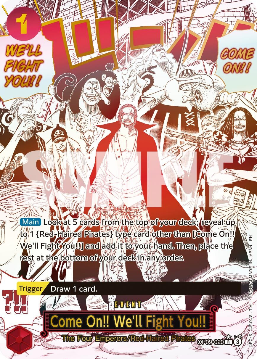 Come On!! We'll Fight You!! (Alternate Art) (OP09-020) (Premium Booster -The Best- Vol. 2)