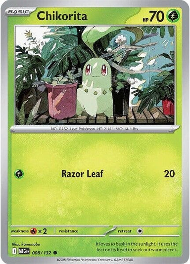 Image for Chikorita (008/132) (MEG) - Pokemon