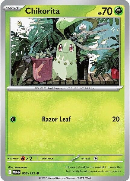 Image for Chikorita (008/132) (MEG) - Pokemon