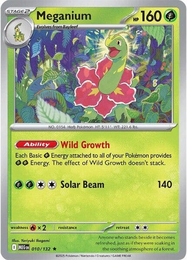 Image for Meganium (010/132) (MEG) - Pokemon