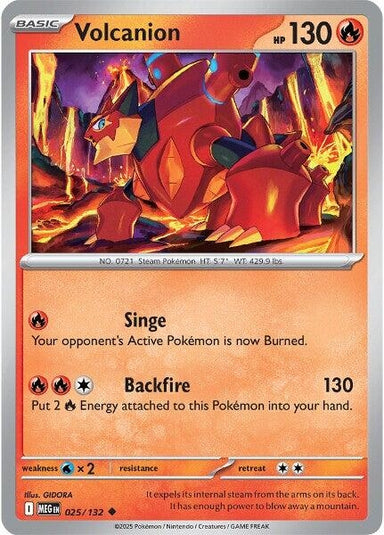 Image for Volcanion (025/132) (MEG) - Pokemon