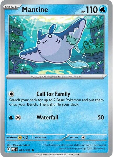 Image for Mantine (032/132) (MEG) - Pokemon