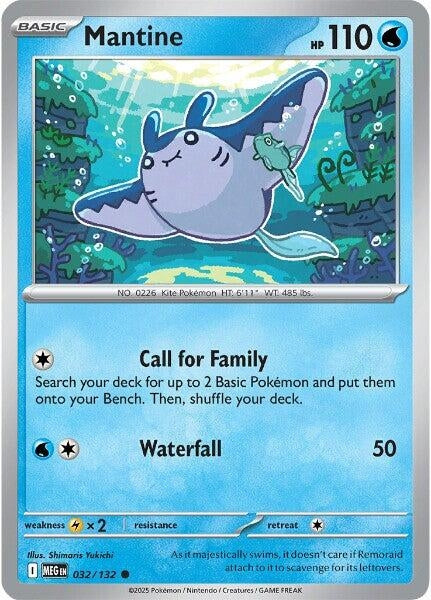 Image for Mantine (032/132) (MEG) - Pokemon