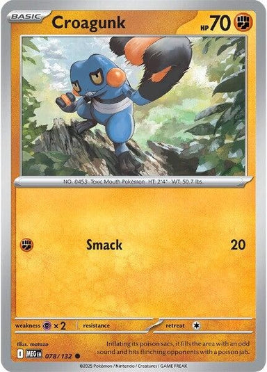 Image for Croagunk (078/132) (MEG) - Pokemon
