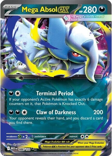 Image for Mega Absol ex (086/132) (MEG) - Pokemon