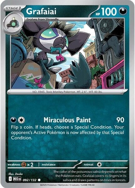 Image for Grafaiai (092/132) (MEG) - Pokemon