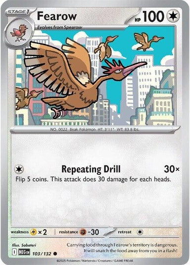 Image for Fearow (103/132) (MEG) - Pokemon