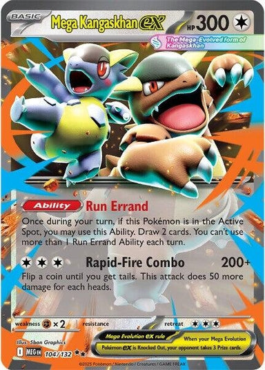 Image for Mega Kangaskhan ex (104/132) (MEG) - Pokemon