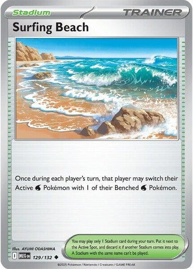 Image for Surfing Beach (129/132) (MEG) - Pokemon