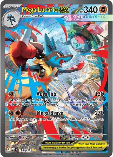 Image for Mega Lucario ex (179/132) (MEG) - Pokemon