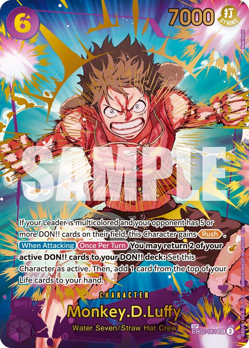 Monkey.D.Luffy - EB02-061 (SP) (EB02-061) (Premium Booster -The Best- Vol. 2)