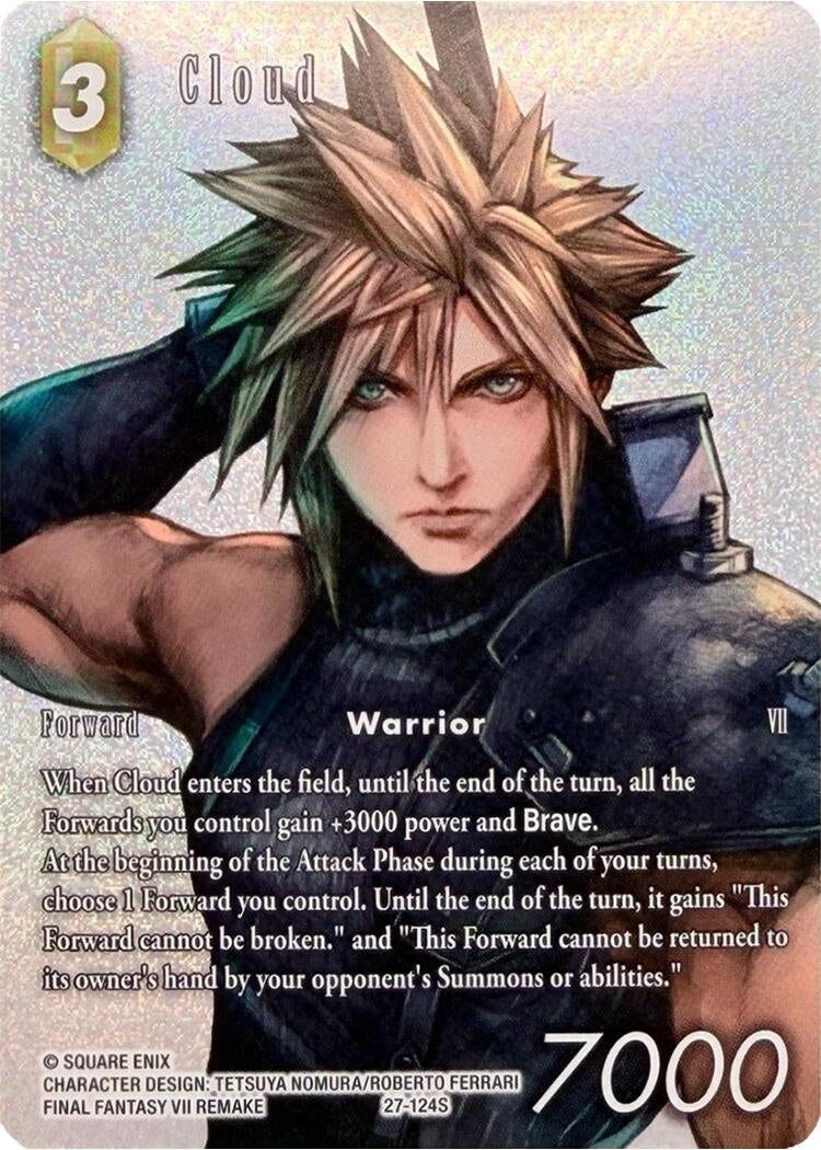 Image for Cloud (Full Art) (27-124S) (Starter Set 2025) (27) - Final Fantasy TCG