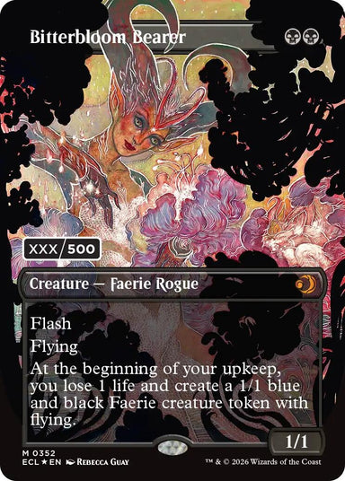 Image for Bitterbloom Bearer (Borderless) (Serial Numbered) (352) (Lorwyn Eclipsed) - Magic: The Gathering