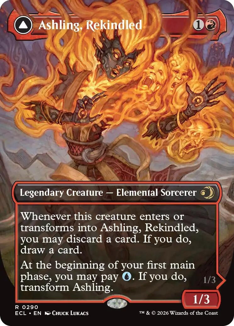 Image for Ashling, Rekindled (Borderless) (290) (Lorwyn Eclipsed) - Magic: The Gathering
