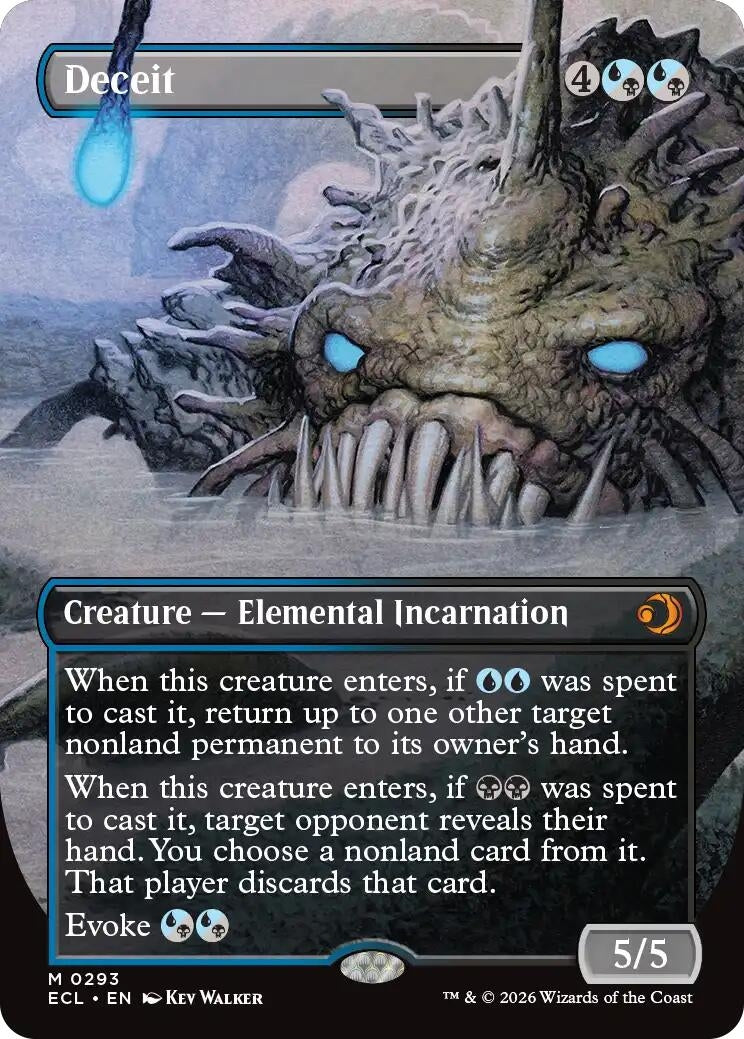 Image for Deceit (Borderless) (293) (Lorwyn Eclipsed) - Magic: The Gathering