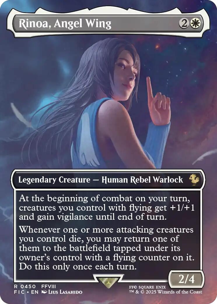 Image for Rinoa, Angel Wing (Borderless) (450) (FINAL FANTASY) - Magic: The Gathering