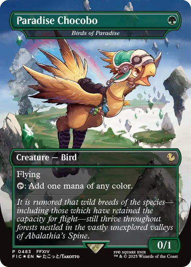 Image for Paradise Chocobo - Birds of Paradise (Borderless) (483) (FINAL FANTASY) - Magic: The Gathering